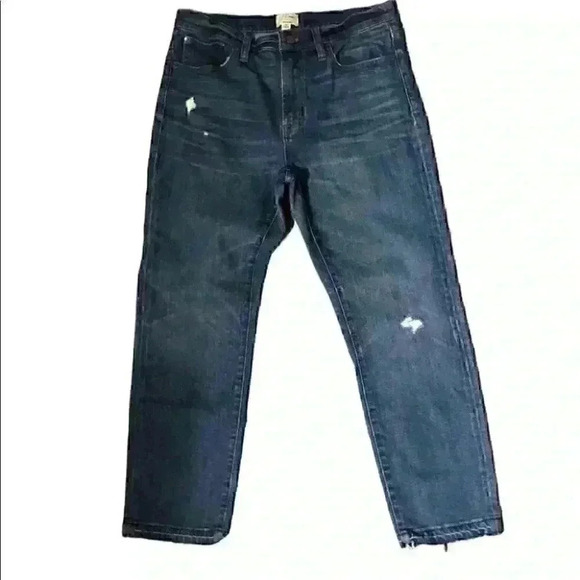 J CREW BLUE DENIM JEANS LABELED 28 - Picture 2 of 5